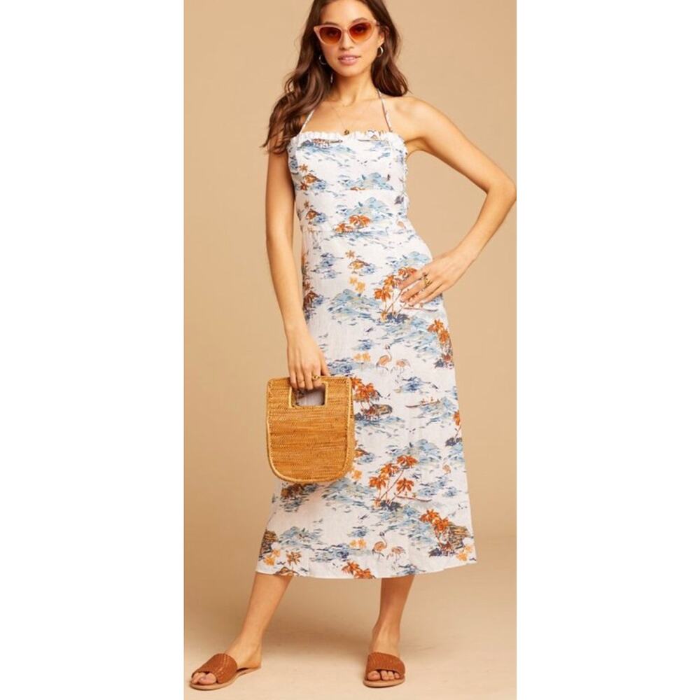 NWT Free People Flamingo Paradise Midi Dress 2